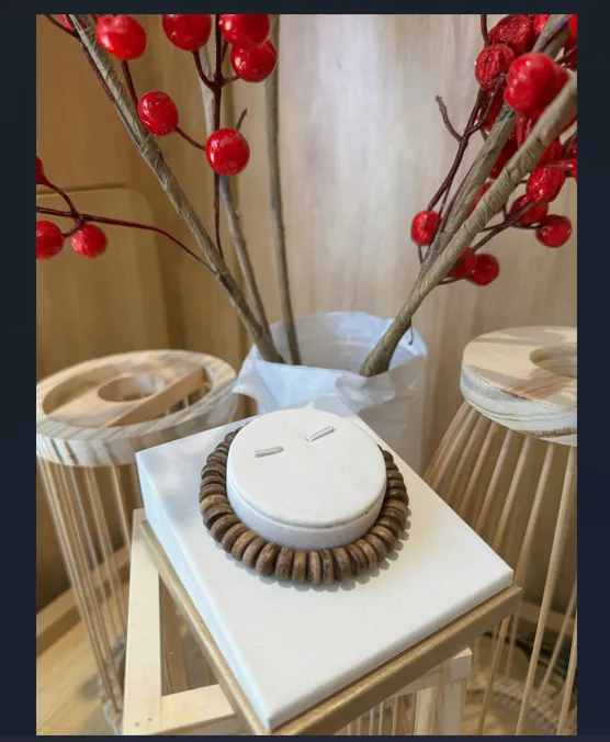 Natural Agarwood Button Bead Bracelet – Vietnamese Oud | Wealth &amp; Prosperity Jewelry